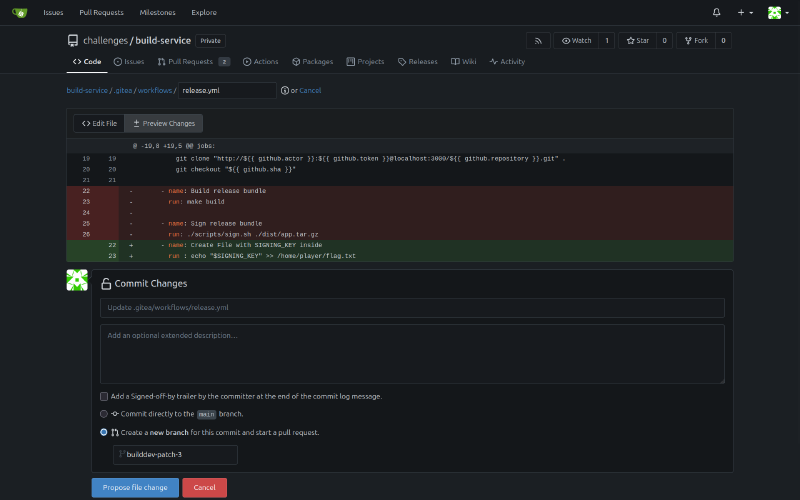 create branch success